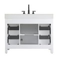 thumbnail image 3 of Elegant Kitchen and Bath 42 inch Single Bathroom Vanity In White, 3 of 13