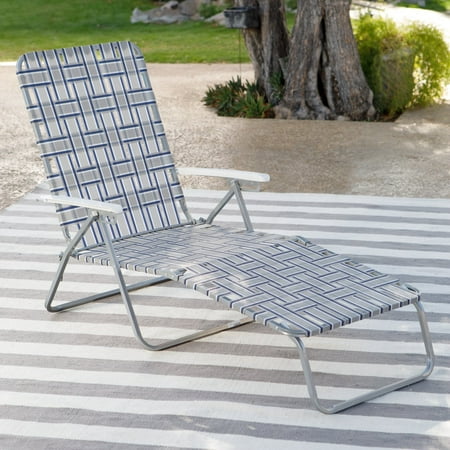 Coral Coast Steel Folding Chaise Lounge Chair