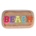 thumbnail image 1 of Bolsa de maquillaje cqoogrlx Clear Beach impermeable de nailon y PVC, 1 of 6