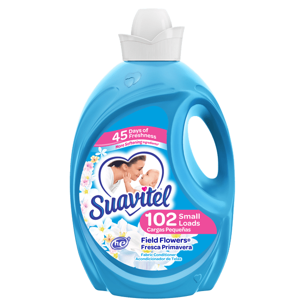 Suavitel Liquid Fabric Softener, Field Flowers, 102 Small Loads
