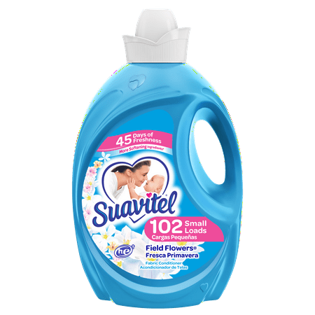 Suavitel Liquid Fabric Softener, Field Flowers, 102 Small Loads