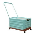 thumbnail image 1 of jifeng Car Trunk Storage Box with Wheels and Handle, Foldable Multi-purpose Lightweight Blue, 1 of 9