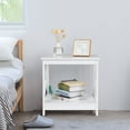 thumbnail image 4 of Costway 2 PCS End table X-Design Display Shelves Accent Sofa Side Table Nightstand White, 4 of 10