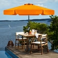 thumbnail image 6 of MASTERCANOPY 7.5ft Patio Market Umbrella with Valance, Tilt and Crank, Orange, 6 of 7