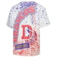 thumbnail image 3 of Men's Mitchell & Ness White Denver Broncos Big & Tall Allover Print T-Shirt, 3 of 3