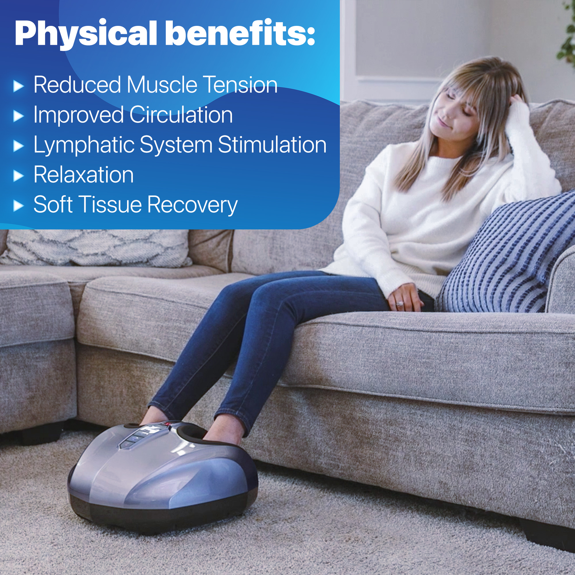 Miko Shiatsu Foot Massager with Heat Kneading and Rolling and Pressure Settings - 2 Wireless Remotes - image 5 of 10