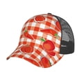 thumbnail image 6 of Lsque Tomatoes And Chili Printed Trucker Hat - Baseball Cap for Men Women - Breathable Mesh Side, Adjustable Fit - for Casual Wear, 6 of 7