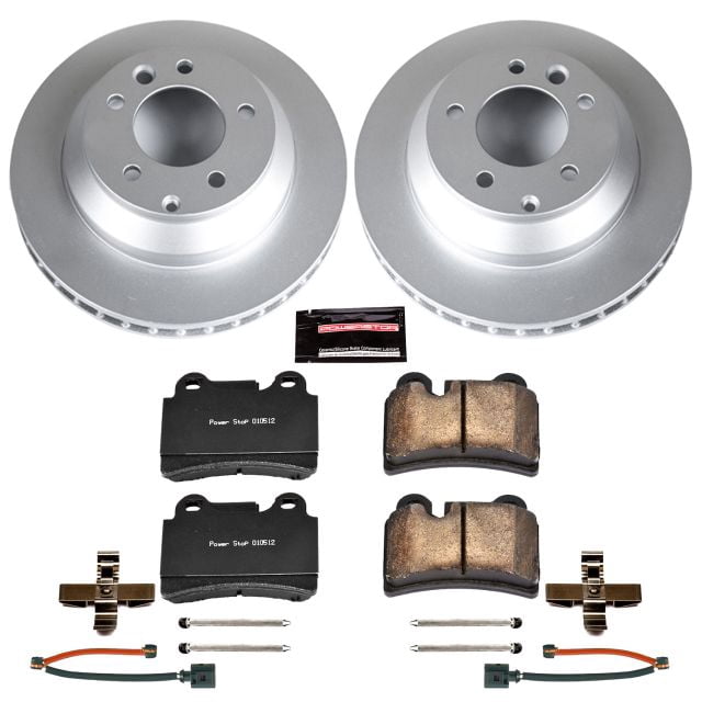 PowerStop Rear Geomet Coated Brake Rotor and Pad Kit Fits: VOLKSWAGEN Select Models CRK4681