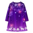 thumbnail image 2 of Generic Girls Santa Claus Holiday Dress Kids Winter Long Sleeve Princess Dress Toddler Baby Kids Girls Christmas Print Party Dress Princess Dresses Girls Princess Fairy Dress, 2 of 8