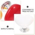 thumbnail image 3 of Homoyoyo Heart-Shaped Toilet Flush Button Covers, Plastic Adhesive Nail, 6-Pack Decorative Bathroom Accessories, 3 of 8