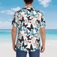 thumbnail image 4 of Fotbe Butterfly Camisa Hawaiana para Hombre Unisex – Camisa Casual de Verano con Botones de Manga Corta de Algodón y Lino,Large, 4 of 7
