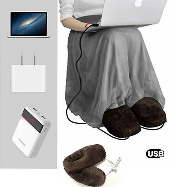 brown Botas calefactoras USB Zapatos eléctricos USB 5v Fabricantes Pueden clientes Zapatos eléctricos 5vusb Zapatos calefactores USB