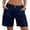 Navy plus size cargo shorts a1, variant on Cagogo Women Plus Size Cargo Shorts High Waisted Bermuda Pants Casual Solid Regular Fit Shorts with Pockets Travel Lounge Summer, Pink L