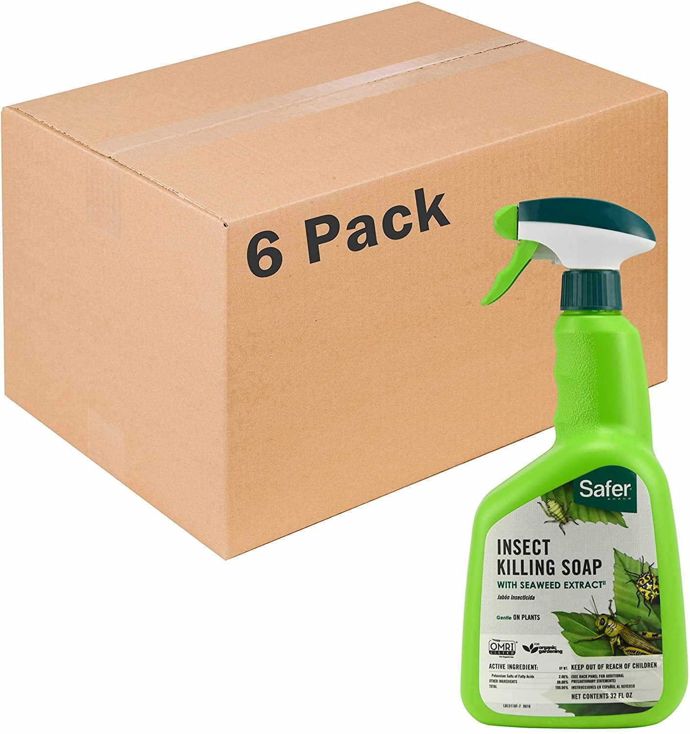 Safer Brand insect Killing Soap 32oz RTU 6 pack 51106