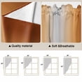 thumbnail image 5 of Dark Burnt Orange Ombre Swag Curtains for Kitchen/Bedroom/Living Room, Modern Grey Gradient Farmhouse Art Scalloped Curtains 63 Inch Long, Window Swag Topper Curtains Valances 2 Panels Set 36"x63", 5 of 8