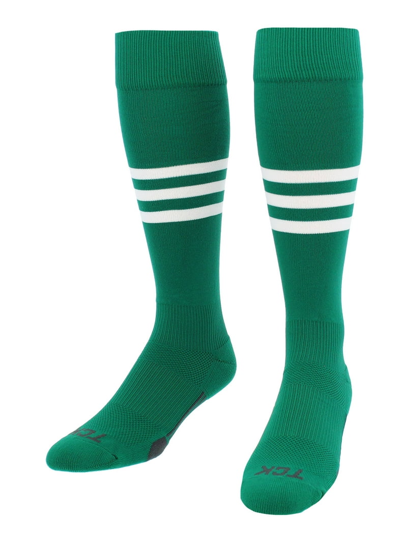 TCK Dugout Striped Baseball Socks Royal White - HIT a Double