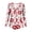 Multicolor, variant on Onesie Pajamas for Women One Piece Valentine'S Day Print V Neck Long Sleeve Bodysuit Sleepwear Pajamas Rompers Overall Sleepwear Red