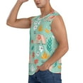 thumbnail image 3 of Gaeub Elephant and Flowers Men's Sleeveless Muscle Shirts Workout Tank Tops, Odor Protection and Comfortable - Small, 3 of 8