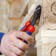 KNIPEX Tools - High Leverage Angled Diagonal Cutters, 12 Degree Angled, Multi-Component (7422200SBA), 8 inches