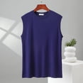 thumbnail image 5 of Women's Plus Size Sleeveless Crew Neck Tank Top Loose Fit Summer Casual, 5 of 6