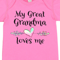 thumbnail image 4 of Inktastic My Great Grandma Loves Me Heart Great Grandchild Boys or Girls Baby Bodysuit, 4 of 5