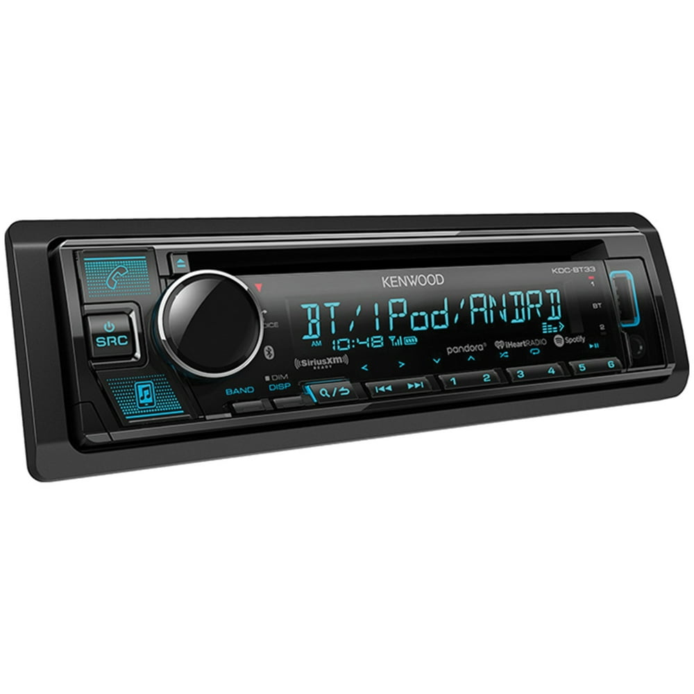 KENWOOD KDCBT33 SingleDIN InDash CD Receiver with Bluetooth