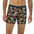 thumbnail image 2 of Men'S Boxer Briefs, Colorful Flower C Soft And Breathable Mens Underwear Boxer Briefs With Widen Waist, 2 of 2