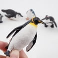 thumbnail image 4 of Set de 12 figuras de pingüinos Toymany, realistas, con cachorro de pingüino, 4 of 8