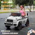 thumbnail image 2 of VOLTZ TOYS Licensed AMG G63, 24V Electric Kids' Ride On Car with Parental Remote Control, LED Lights, Leather Seat and MP3, 2 of 6
