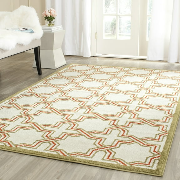 Safavieh Amherst William Geometric Area Rug, Ivory/Light Green, 9' x 12'