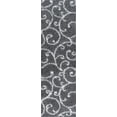 thumbnail image 3 of Bliss Rugs Transitional Floral 2'3'' x 7'3'' Gray and White Polypropylene Indoor Runner Rug, 2'3'' x 7'3'', 3 of 10