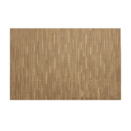 

YUEHAO Placemat European Style Non-Slip Heat Insulation Bamboo Grain Solid Color Table Mat table mat B B