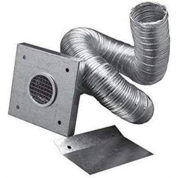 Simpson Dura Vent 2" X 10' Outside Air Kit Aluminum Flex Pipe Kit for Pellet Stove Fresh Air Intake