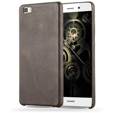 Cadorabo Case for Huawei P8 LITE 2015 in VINTAGE BROWN - Hard Cover imitation leather