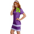 thumbnail image 4 of Vestido de disfraz para Halloween G y PL, Daphn, color morado, talla XL, mujer, 4 of 6