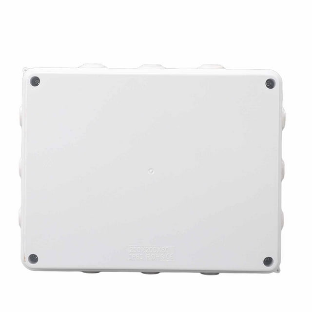 Caja De Conexiones, ABS Preperforada IP65 Impermeable Anticorrosiva 255x200x80 Mm Gabinete De Proyecto De Aislamiento Eléctrico Para Cableado Residencial