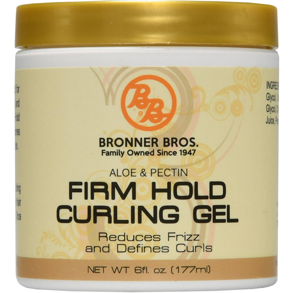 bronner bros firm hold curling gel, 6 ounce