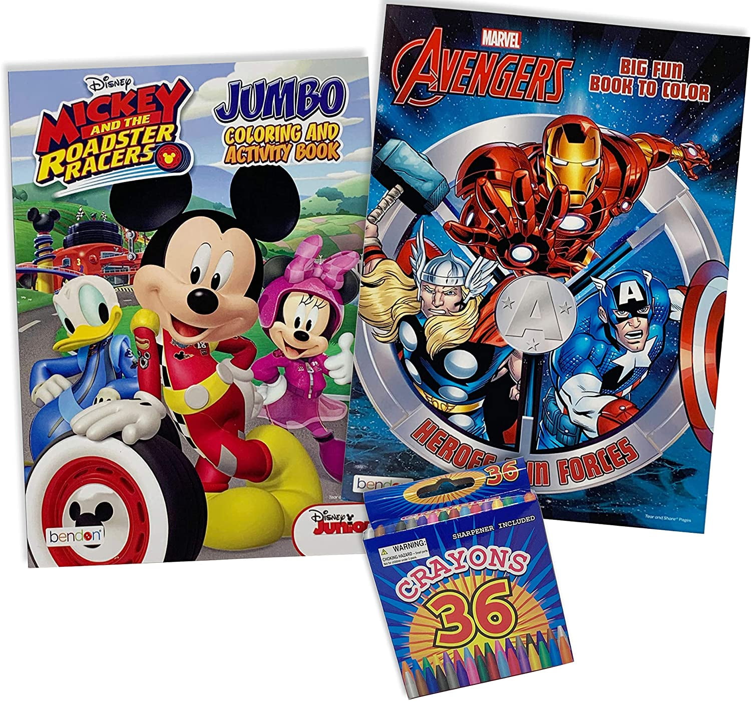 Download Coloring Books for Kids (2pk) with 1 Box of 36 Ct Crayons ...