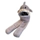 thumbnail image 3 of Gorro de peluche de invierno, bufanda, guantes, gorro de animal, bufanda, manoplas, conjunto, bufanda con capucha, gorro cálido Gris, 3 of 9
