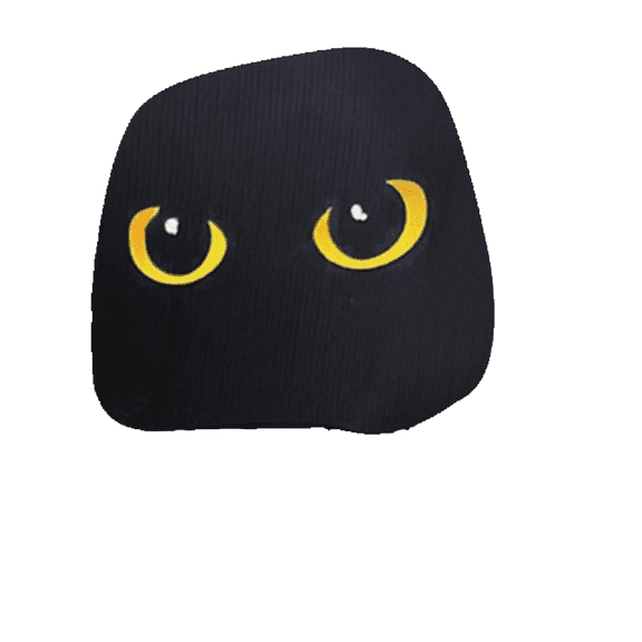 YiJuHui 2pcs Funny Car Headrest Covers with Big Eyes - Universal Car Seat Protector, Cute Smiling Face Design for Auto Interior Decoration, Front Seat Accessories