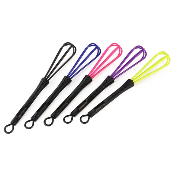 FOLOYORI Set of 5 Mini Whisks for Beating, Flour Mixing, Cooking and Baking - Essential Kitchen Tool for Home Cooks