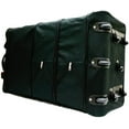 thumbnail image 2 of 36" Black Rolling Expandable Duffle Bag Spinner Suitcase Luggage - 8 Wheels, 2 of 4