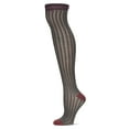 thumbnail image 3 of Legmogue Women's Chic Slant Wool Blend Over The Knee Warm Sock - Womens - Female, One Size, Dark Gray Heather, 3 of 5
