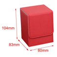 thumbnail image 2 of maskred Trading Card Deck Box Organizer Storage Card Holder 100+ Holds for MTG Card Red 104x83x80mm 1Set, 2 of 6