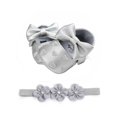 thumbnail image 3 of Coduop Baby Girls Soft Sole Floral Princess Prewalker Wedding Dress with Headband, 3 of 5