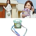 thumbnail image 2 of Binwennn Tasse Mignonne Tasse à Double Paroi en Verre Grande 400 ml Bouteille d'Eau Rétro en Forme de Téléphone avec Bandoulière Ajustable Bouteille d'Eau Potable Étanche avec Autocollants 3D Convient pour l'Extérieur, 2 of 4