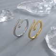 thumbnail image 3 of Anillo de serpiente delgado, distintivo, estilo hip hop, de alto nivel, con diamantes de imitación, taladro, circonita, anillo de dedo índice en forma de serpiente, anillo de lujo inteligente, 3 of 6