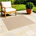 thumbnail image 5 of Koeckritz Rugs Interlace Taupe Waffle Indoor/Outdoor Area Rug 12' x 12', 5 of 7