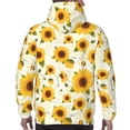 thumbnail image 7 of Naloa European-style Pattern Sunflower A Men's Casual Hooded Collar Drawstring Hoodies Pullover Sweatshirts Casual Long Sleeve Shirts-XX-Large, 7 of 7