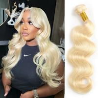 16-18-20IN [Ashine] 613 Blonde Bundles Straight Body Wave 12A 100% Brazilian Virgin Human Hair